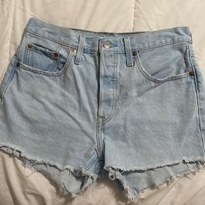 Levi’s button fly denim shorts